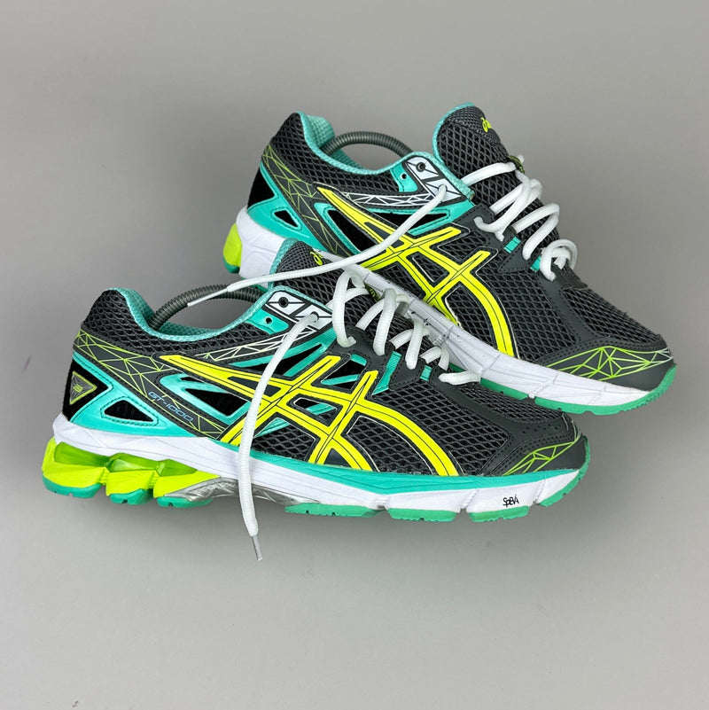 GEL Nimbus 16 — Anthracite / Jaune / Turquoise