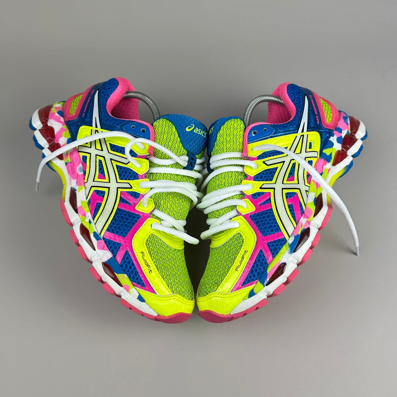 GEL Nimbus 16 — Bleu roi / Jaune fluo / Rose