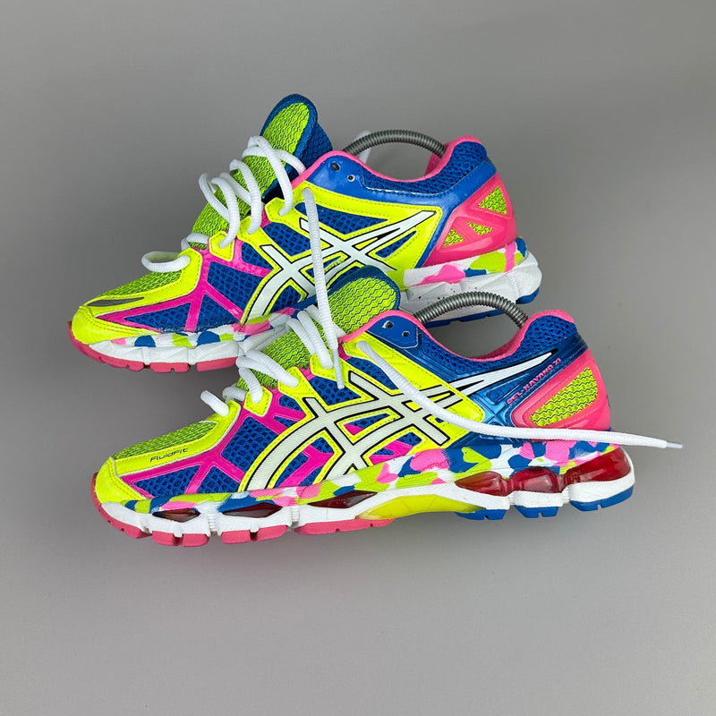 GEL Nimbus 16 — Bleu roi / Jaune fluo / Rose