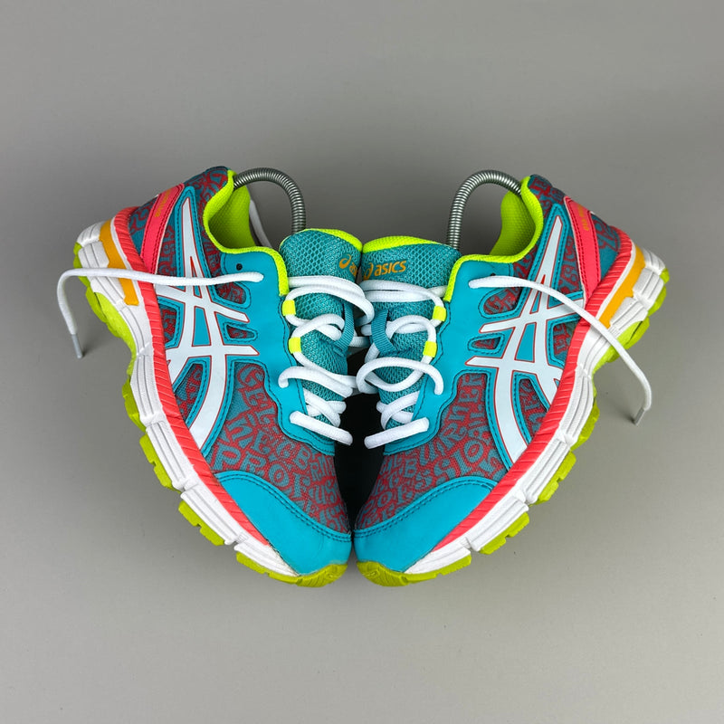 GEL Nimbus 16 — Turquoise / Corail / Vert anis