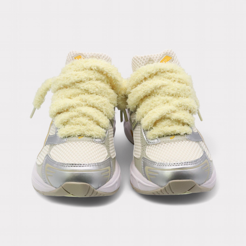 GEL-1130 Silver Yellow - Fluffy Laces Yellow – vue 3