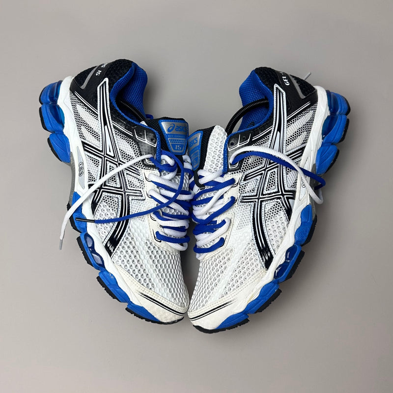 GEL Nimbus 16 — Blanc / Bleu vif / Noir