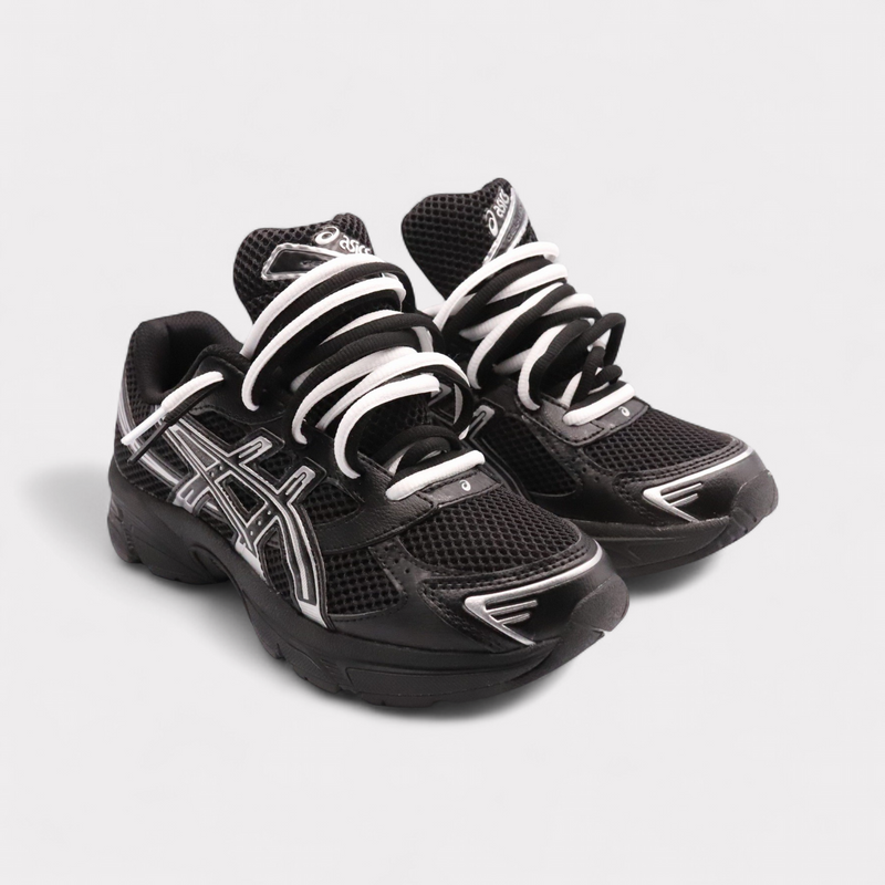 GEL-1130 Black Pure Silver - Double Laces (GS) – vue 3