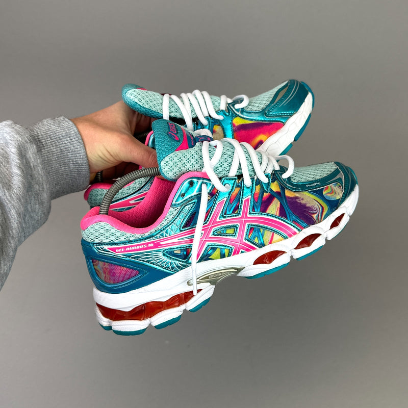 GEL Nimbus 16 — Turquoise / Rose fluo
