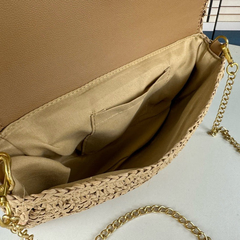 YSL - KATE 99 TASSEL IN RAFFIA – vue 3