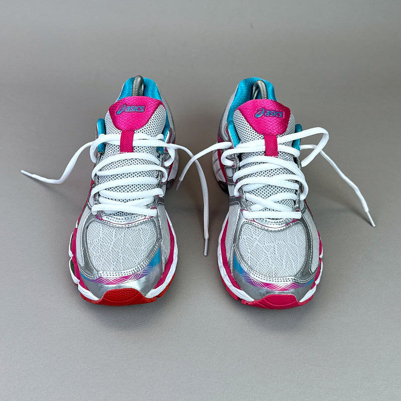 GEL Nimbus 16 — Argent / Rose fluo