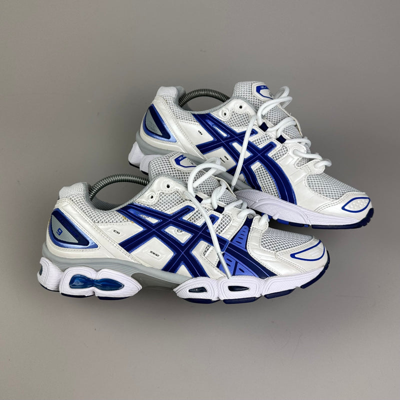GEL Nimbus 16 — Blanc / Bleu cobalt