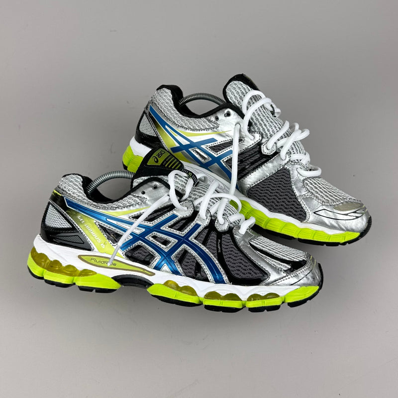 GEL Nimbus 16 — Blanc / Bleu roi / Jaune fluo
