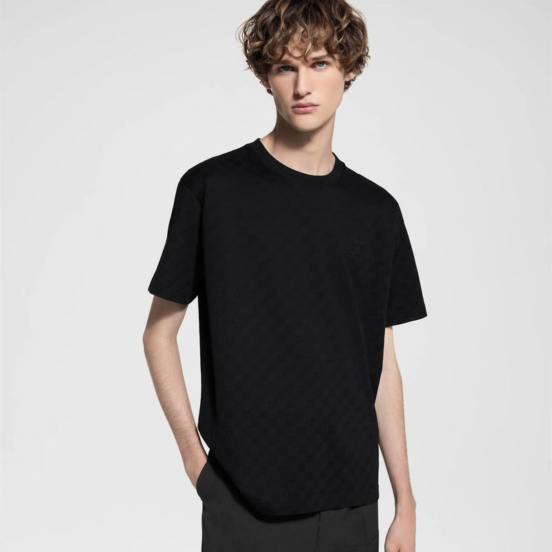 Tee-shirt à motif Damier et signature – vue 3