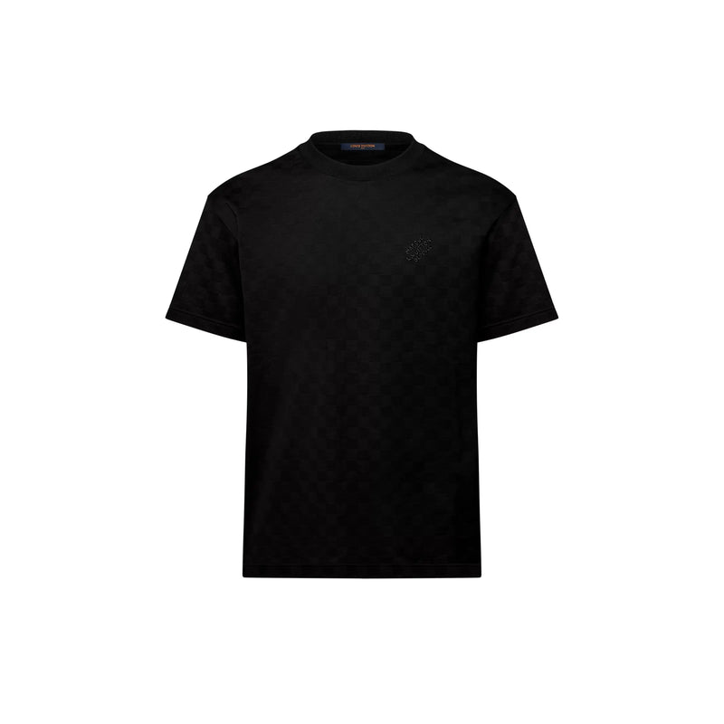 Tee-shirt à motif Damier et signature – vue 1