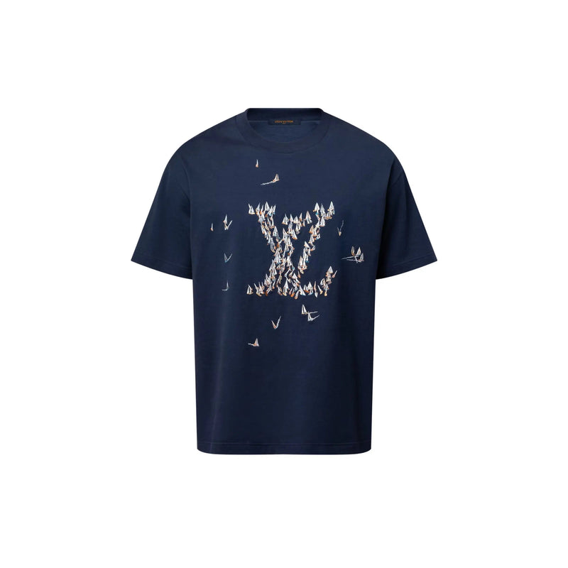 Tee-shirt en coton brodé – vue 1