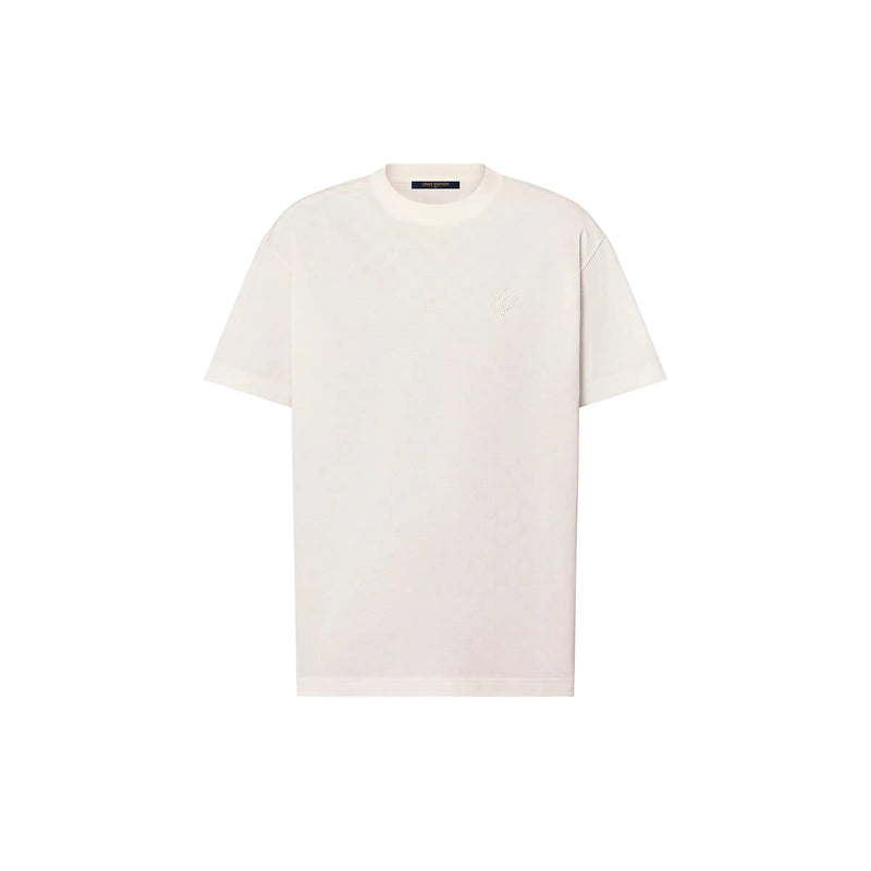 Tee-shirt Damier en piqué de coton – vue 1