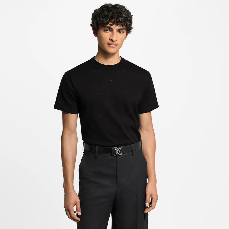 Tee-shirt manches courtes brodé LV Blason – vue 2