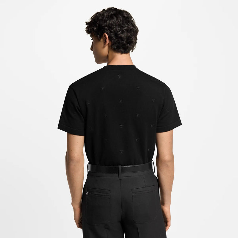Tee-shirt manches courtes brodé LV Blason – vue 3