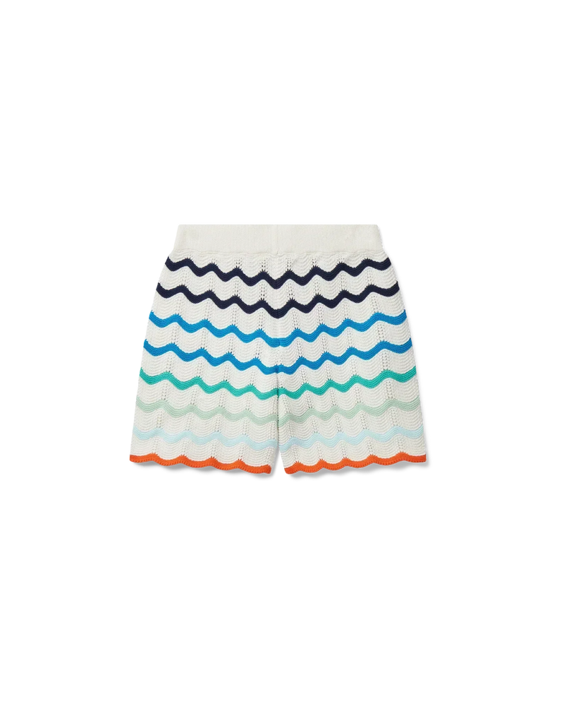 Gradient Wave Crochet Shorts – vue 1