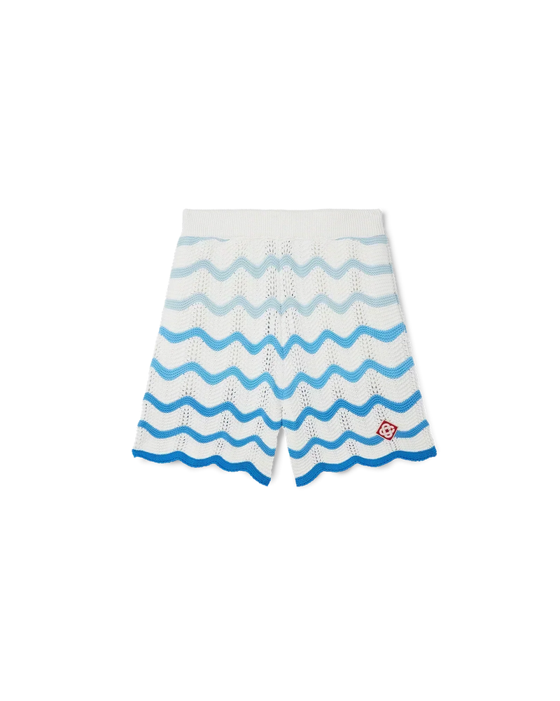 Wavy Gradient Crochet Shorts - Casablanca – vue 1