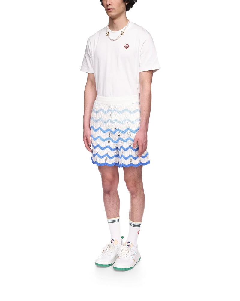 Wavy Gradient Crochet Shorts - Casablanca – vue 3