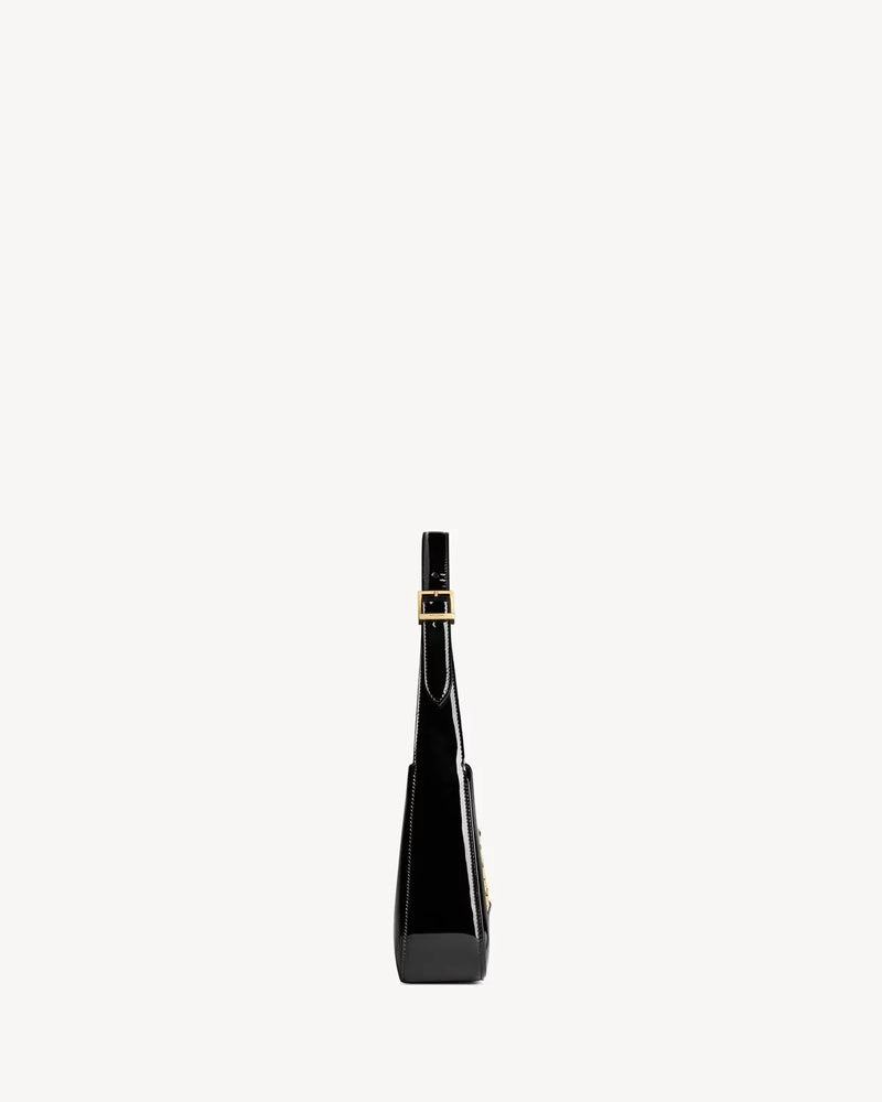 YSL - le 5 à 7 en cuir verni noir – vue 2