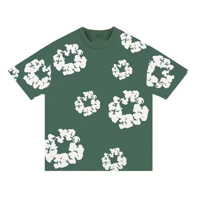 T-Shirt Denim Tears Vert – vue 1