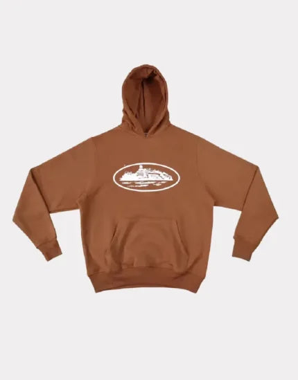 Pull Corteiz Avec Capuche Marron – vue 1