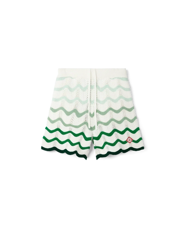 Wavy Gradient Crochet Shorts - Casablanca (2)