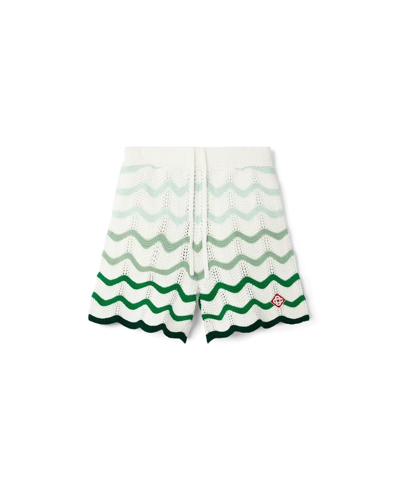 Wavy Gradient Crochet Shorts - Casablanca (2) – vue 1