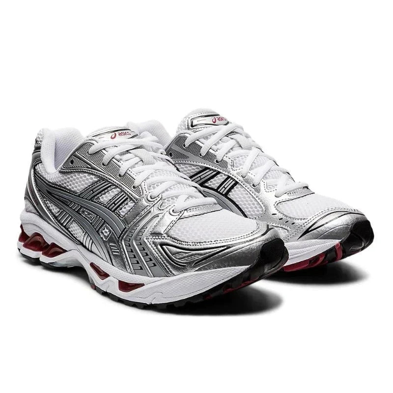 Asics Gel Kayano 14 Argent Et Rouge – vue 2