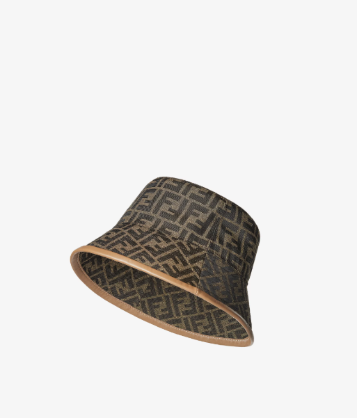 Fendi Chapeau en nylon FF Beige – vue 1