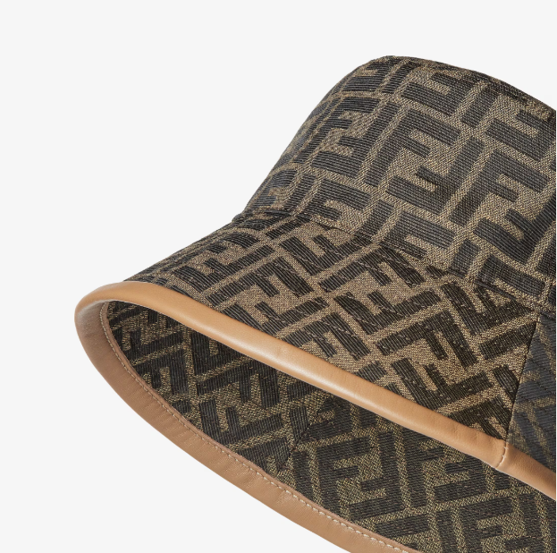 Fendi Chapeau en nylon FF Beige – vue 2