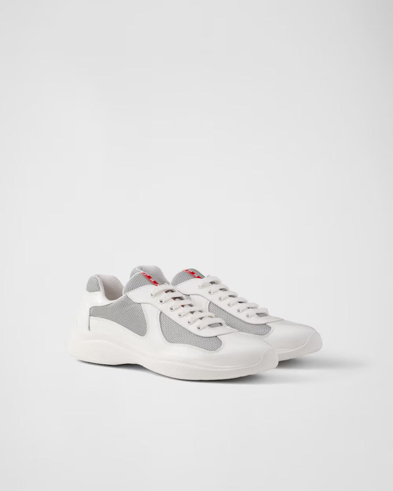 Sneakers Prada America’s Cup Blanc Cassé – vue 1