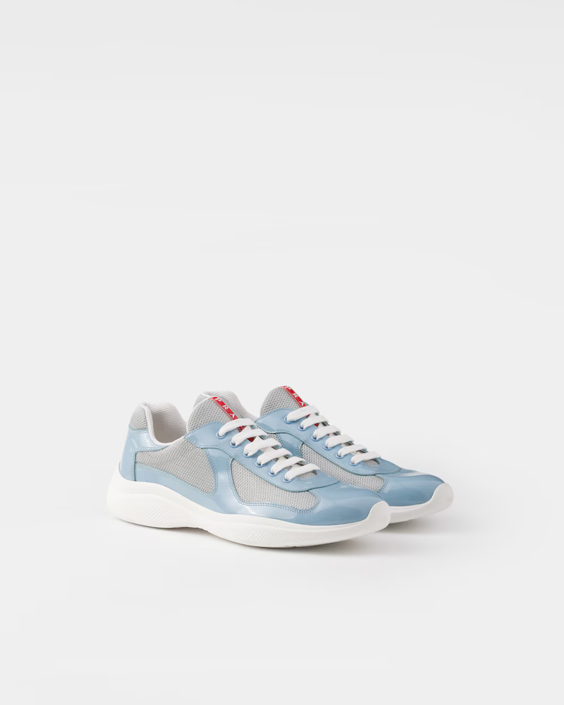 Sneakers Prada America’s Cup Bleu Ciel – vue 1