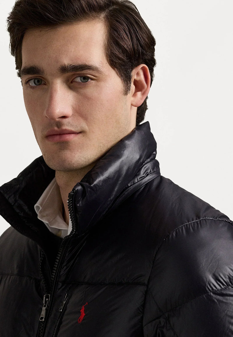 Doudoune Ralph Lauren Puffer Noir Brillante – vue 2