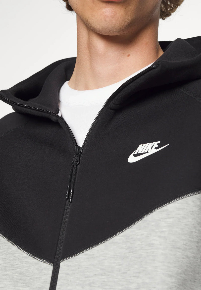 Nike Nouveau Tech Fleece Zippé Noir Et Gris – vue 2