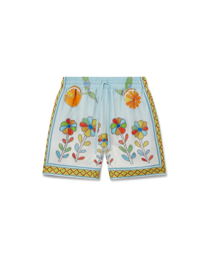 Yoruba Flowers Silk Shorts – vue 1