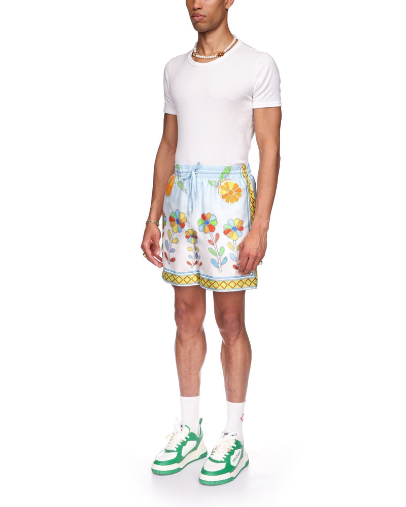 Yoruba Flowers Silk Shorts – vue 3