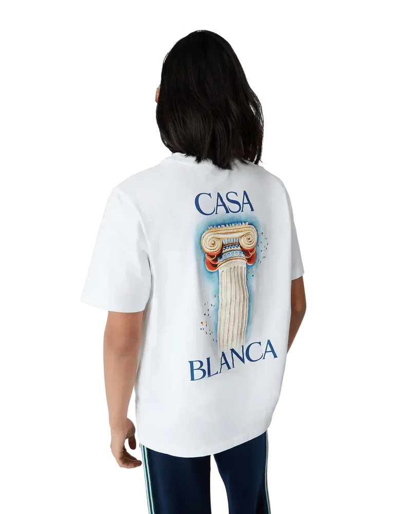 T-Shirt Casablanca La Colonne Blanc – vue 3
