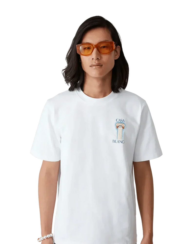 T-Shirt Casablanca La Colonne Blanc – vue 2
