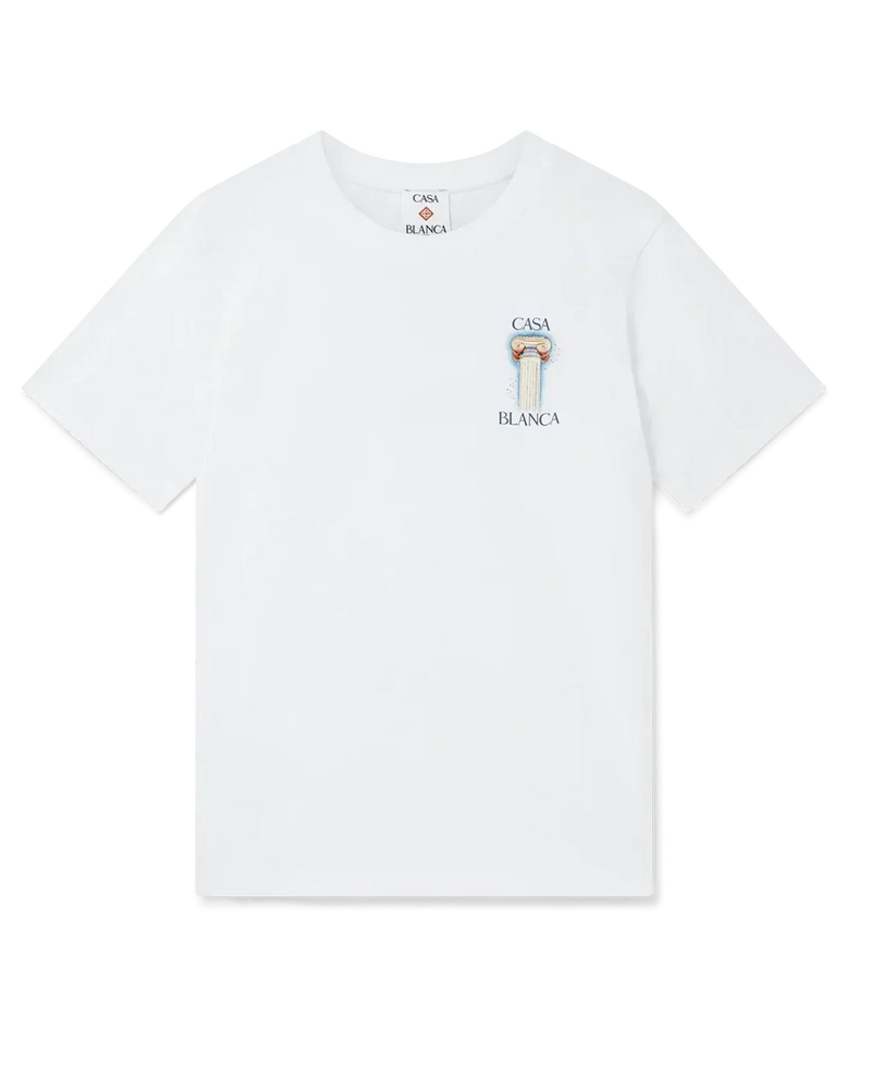 T-Shirt Casablanca La Colonne Blanc – vue 1