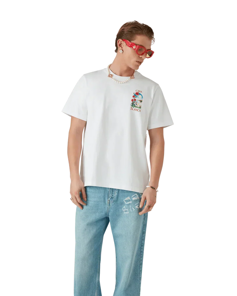 T-Shirt Casablanca LA DAYS Blanc – vue 2