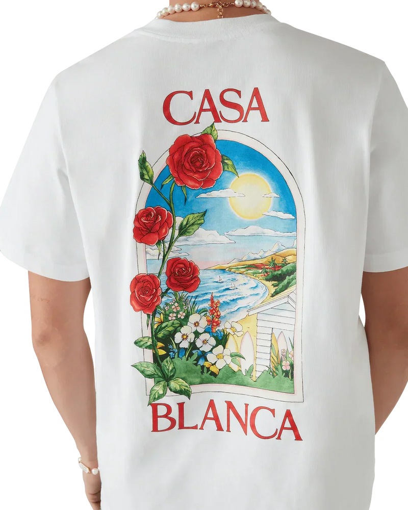 T-Shirt Casablanca LA DAYS Blanc – vue 3