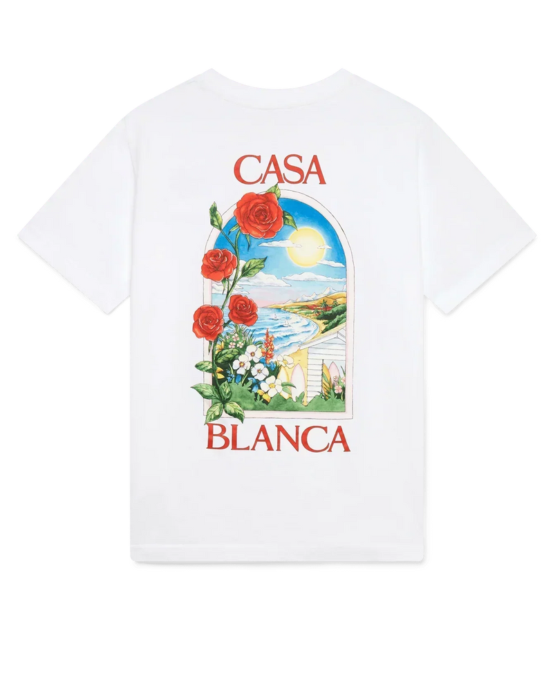 T-Shirt Casablanca LA DAYS Blanc – vue 1
