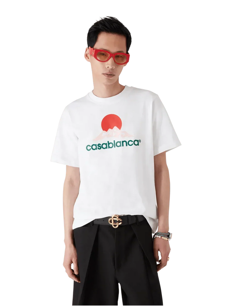 T-Shirt Casablanca Montage Blanc – vue 2