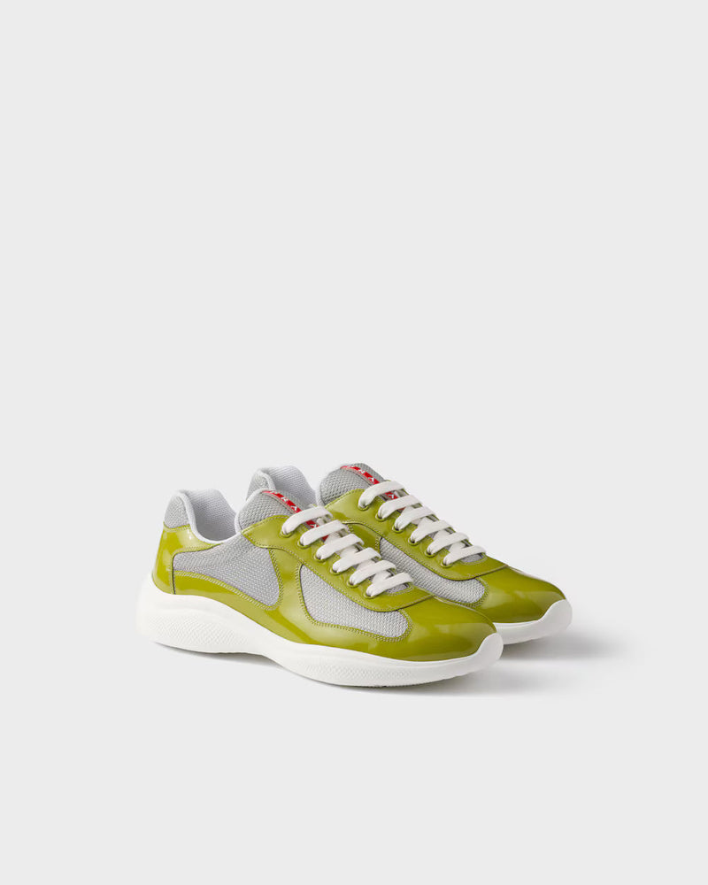 Sneakers Prada America’s Cup Vert Gazon – vue 1