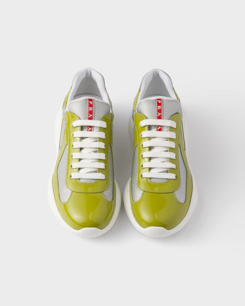 Sneakers Prada America’s Cup Vert Gazon – vue 4