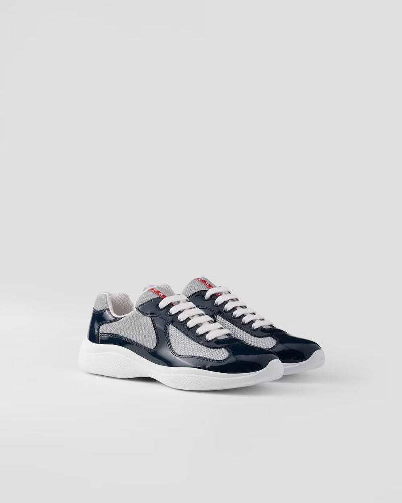 Sneakers Prada America’s Cup Bleu Roi – vue 1