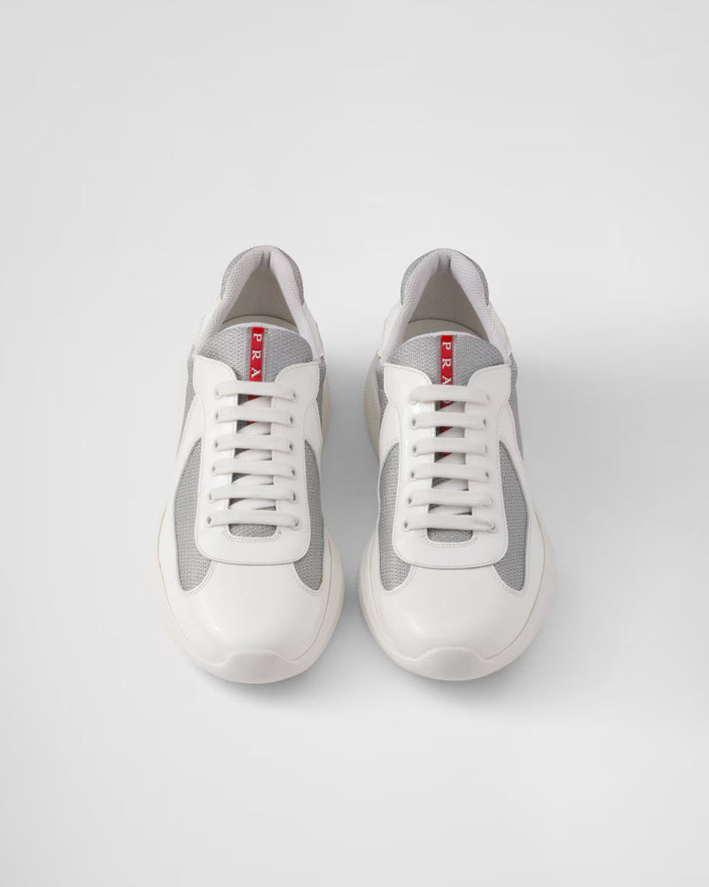 Sneakers Prada America’s Cup Blanc Cassé – vue 3