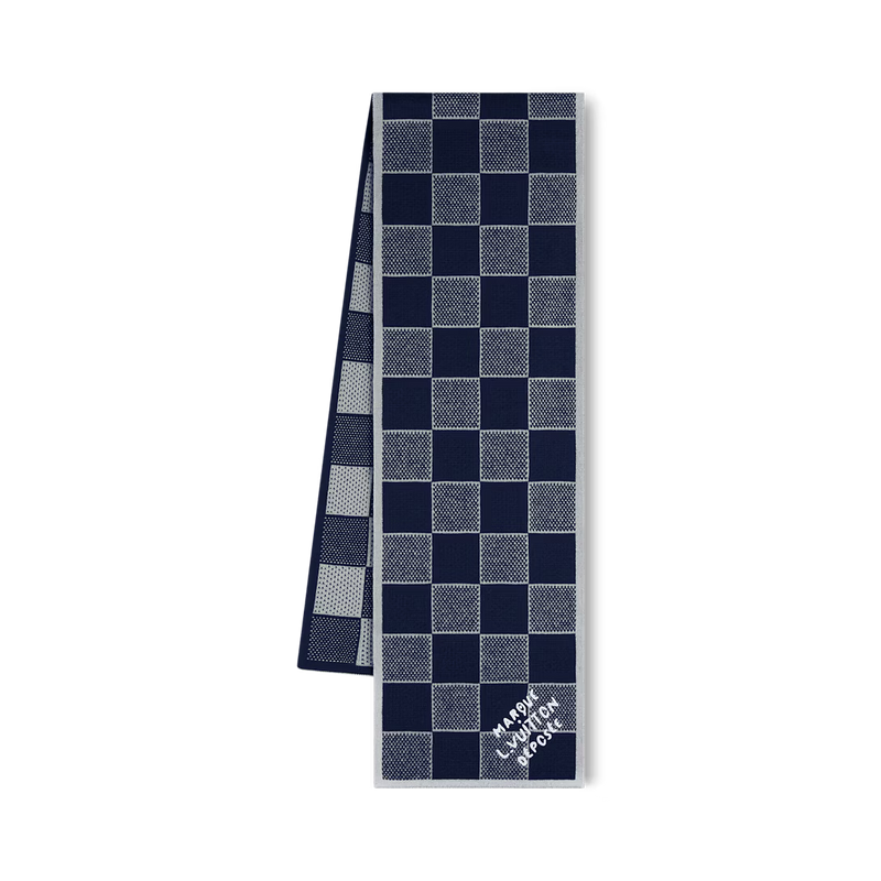 Bonnet et Écharpe Damier Heritage Bleu – vue 2