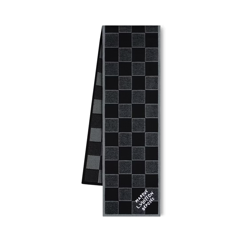 Bonnet et Écharpe Damier Heritage Noir – vue 2