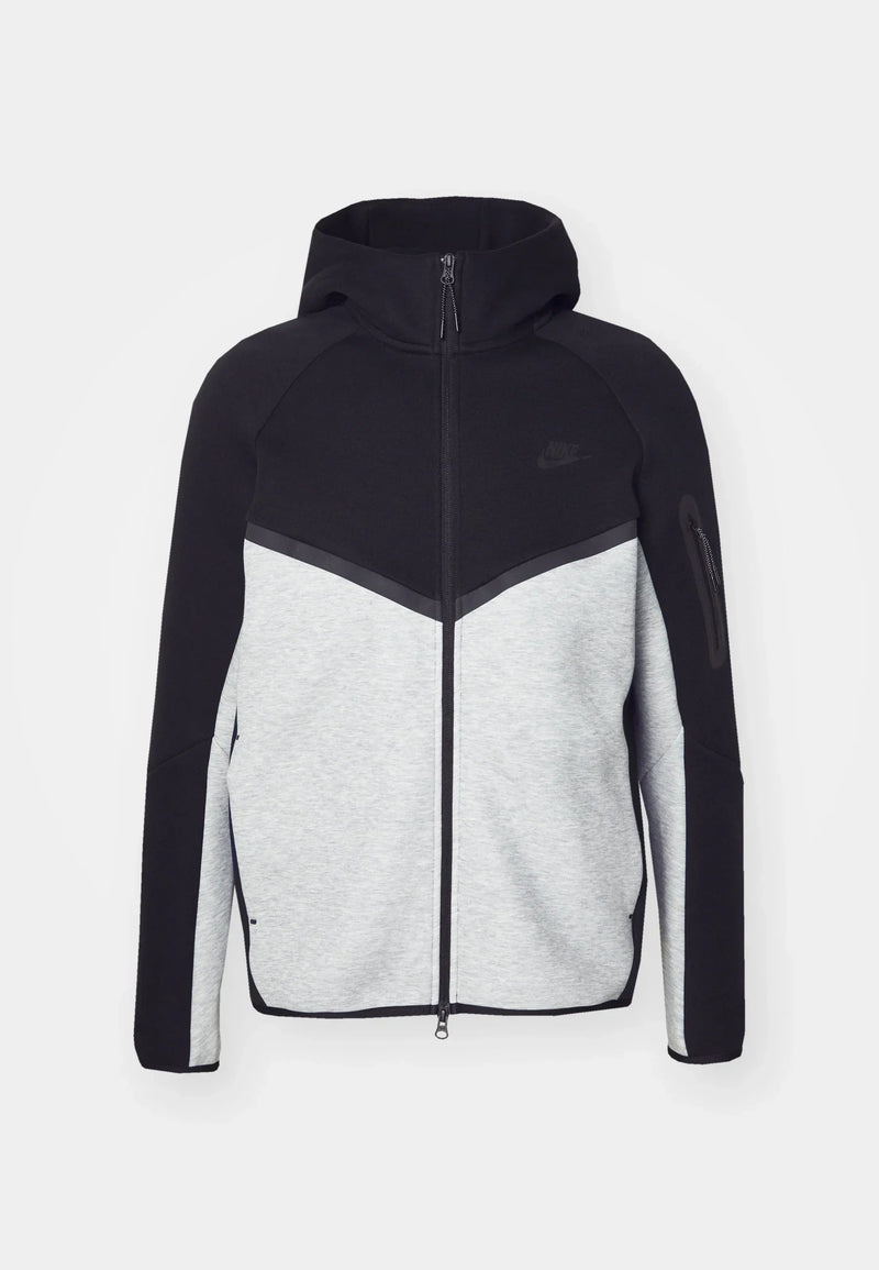 Nike Tech Fleece Zippé Noir Et Gris – vue 1