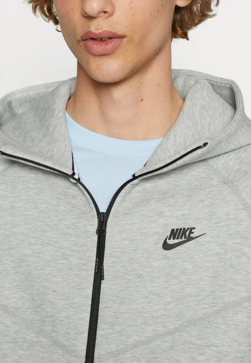 Nike Nouveau Tech Fleece Zippé Gris – vue 2